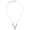 Hot Majorica Golden Necklace With Ayla Pendant In High-Resistance Glass