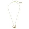 Clearance Majorica Golden Silver Margot Necklace With An Embedded Round Pearl
