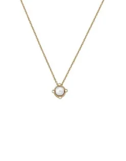 New Majorica Golden Silver Pendant Cies 6Mm Pearl