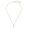 Cheap Majorica Golden Silver Pendant Selene With 10Mm White Pearl And Zircons