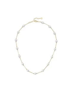 Best Majorica Golden Silver Short Necklace Ilusion