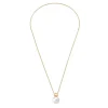 Cheap Majorica Golden Steel Long Necklace Aura
