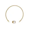 Fashion Majorica Golden Steel Zindis Bracelet 16Cm
