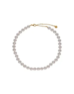 Store Majorica Gold-Plated Silver Necklace Ballet 8 Mm