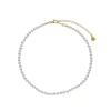 Shop Majorica Gold-Plated Silver Necklace Ballet 4 Mm