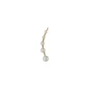 New Majorica Kea Gold Earcuff Earring With Round Pearls