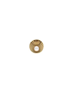 Best Majorica Large Le Palm Gold-Steel Ring With White Pearl