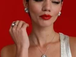 Discount Majorica Large Le Palm Steel Ring With White Pearl