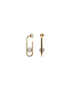 Cheap Majorica Long Atenea Earrings With Round Pearl