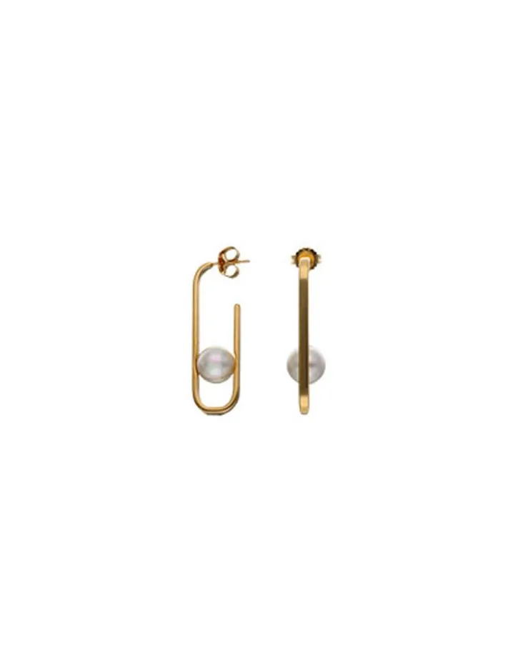 Cheap Majorica Long Atenea Earrings With Round Pearl