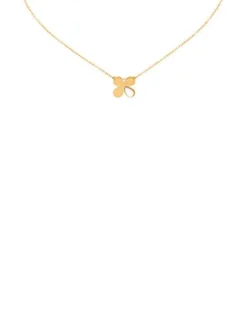 Fashion Majorica Long Ayanti Gold Pendant With A Mother-Of-Pearl Flower: