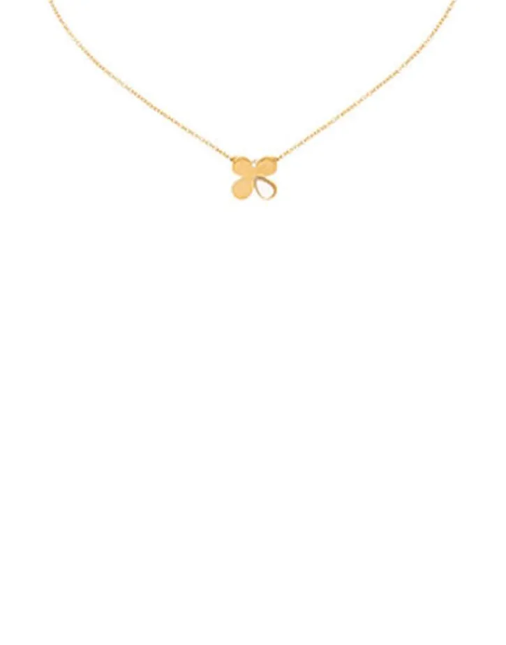 Fashion Majorica Long Ayanti Gold Pendant With A Mother-Of-Pearl Flower: