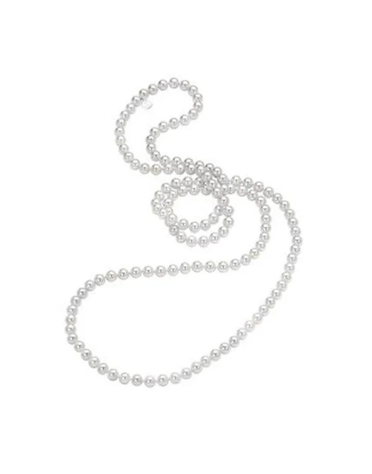 Discount Majorica Long Necklace Jour With 10Mm White Pearls 120Cm