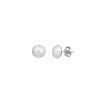 Clearance Majorica Mabe 10Mm White Pearl Earrings In Silver
