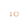 Cheap Majorica Mini 4 Mm Color Pop Pearl Orange Hoop Earrings