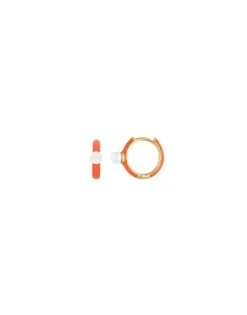 Cheap Majorica Mini 4 Mm Color Pop Pearl Orange Hoop Earrings