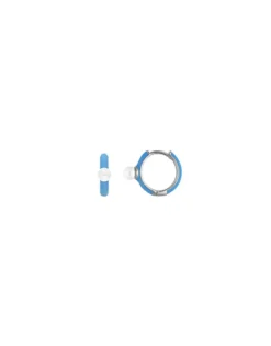 Cheap Majorica Mini 4 Mm Color Pop Pearl Blue Hoop Earrings