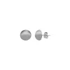 Shop Majorica 12Mm Grey Mabe Pearl Earrings In Silver