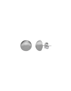 Shop Majorica 12Mm Grey Mabe Pearl Earrings In Silver