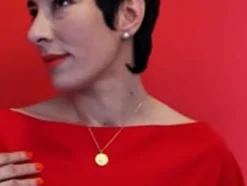 Sale Majorica Mom Love Necklace With Gold Pendant