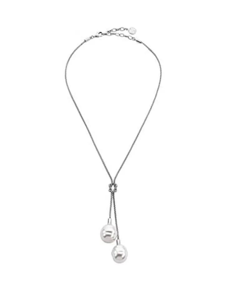 Flash Sale Majorica Necklace Tender Silver With White Barroque Pearls