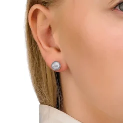 Hot Majorica Pearl Earrings Set Lyra 8 Mm Rose, Gray, Nuage