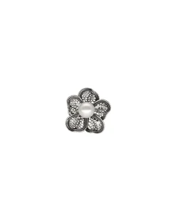 Cheap Majorica Pearl Ring Peregrina With Filigree Flower