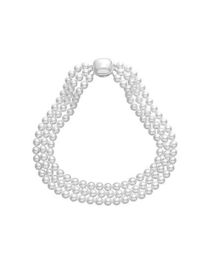 Best Sale Majorica Pearl Silver Necklace Luna