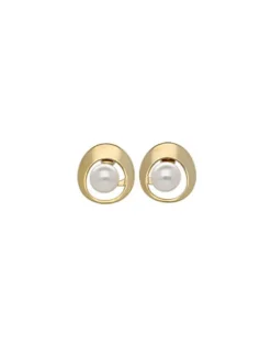 Online Majorica Petra Earrings In Gold Steel