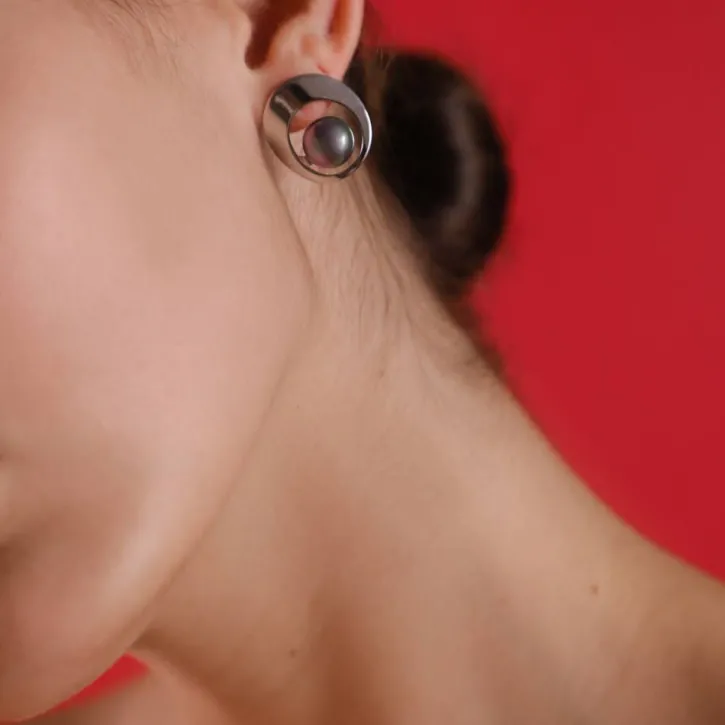 Discount Majorica Petra Earrings In Steel