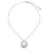 Flash Sale Majorica Petra Necklace In Steel With A Round White Pearl