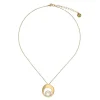 Cheap Majorica Petra Pendant With Pearl And Gold Steel Chain