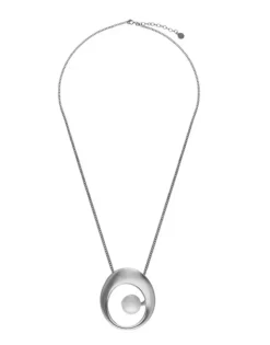 Fashion Majorica Petra Steel Necklace With Xl Pendant