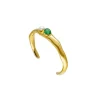 Flash Sale Majorica Rigid Feme Narrow Bracelet With Pearls And Green Agates