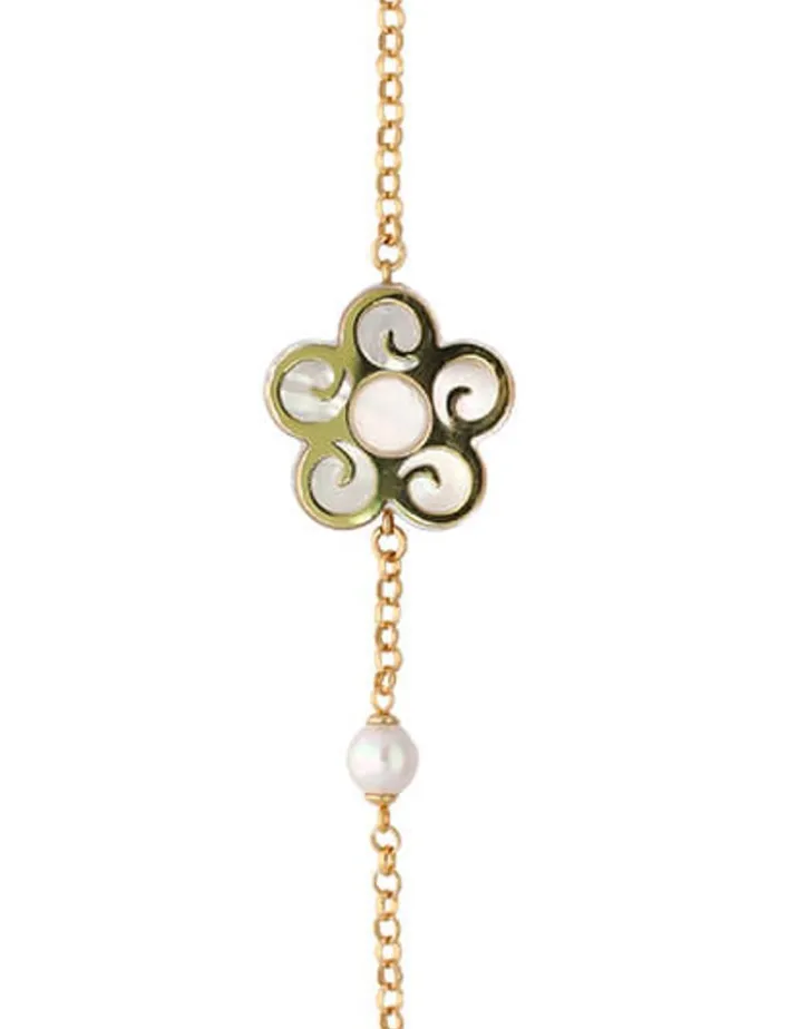 Cheap Majorica Roxana Pearl Flower Bracelet