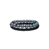 Discount Majorica Sailor Bracelet In Steel, Leather And Grey Pearl 21Cm