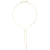 New Majorica Short Elixa Necklace With White Pear Drop Pearl
