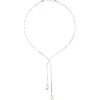 Cheap Majorica Short Elixa Silver Necklace With White Pear Drop Pearl