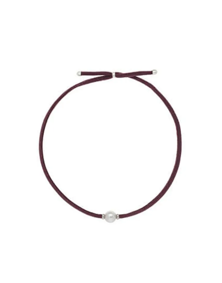 Discount Majorica Sifnos Adjustable Unisex Elastic Necklace Magenta