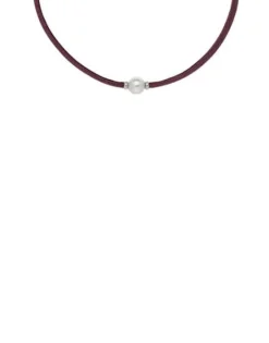 Discount Majorica Sifnos Adjustable Unisex Elastic Necklace Magenta