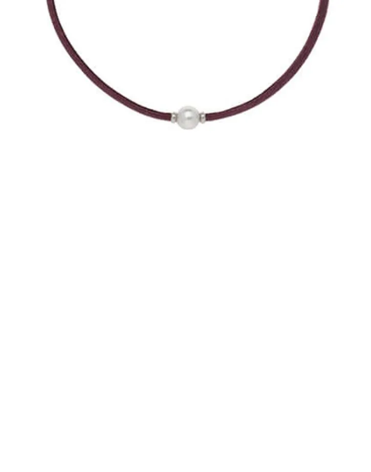 Discount Majorica Sifnos Adjustable Unisex Elastic Necklace Magenta