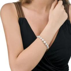 Cheap Majorica Silver Bracelet Lyra 8Mm