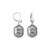 Shop Majorica Silver Earrings Agora With 12Mm Gray White Pearl