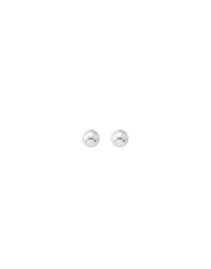 Cheap Majorica Silver Earrings Cies With 5Mm White Pearl
