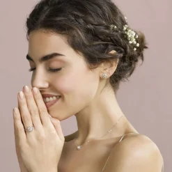 Best Sale Majorica Silver Earrings Cometa With Round Pearl