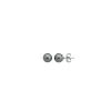 New Majorica Silver Earrings Lyra With 6Mm Gray Pearl