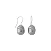 Cheap Majorica Silver Earrings Tender With 12Mm Barroque Gray Pearl