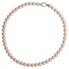 Store Majorica Silver Necklace Lyra 45Cm With 8Mm Pink Pearls