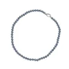 Online Majorica Silver Necklace Lyra 45Cm With 6Mm Gray Pearl