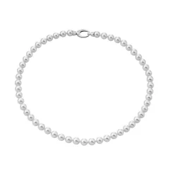 Hot Majorica Silver Necklace Lyra 10Mm 50Cm